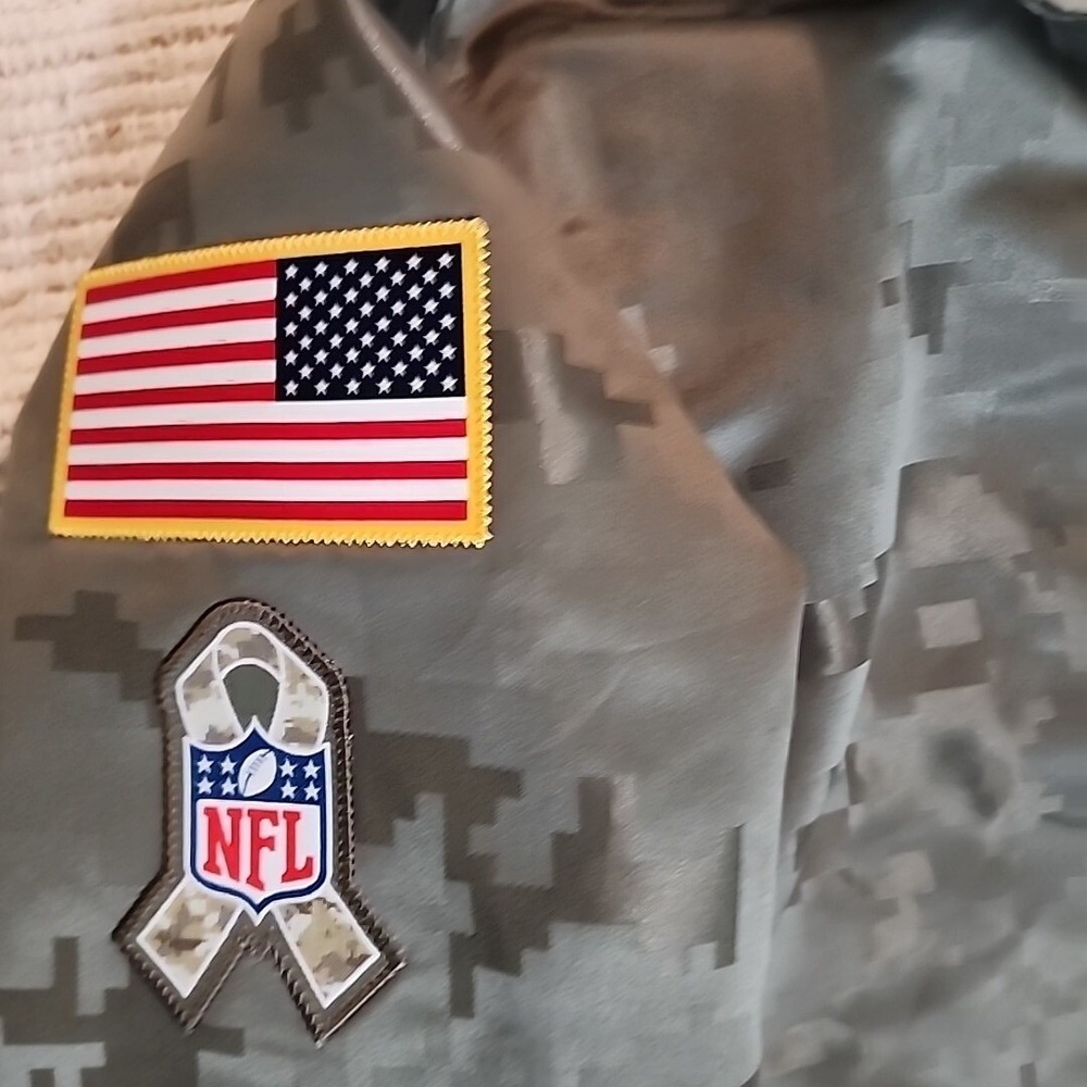 Nike Carolina Panthers Camo Jacket S On Field Apparel Standard Fit Snap Button - Picture 6 of 10